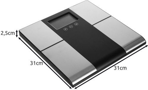 Cantar Digital De Baie 225kg Cu Analizator De Grăsime Corporală Argintiu ZY12463QWS38