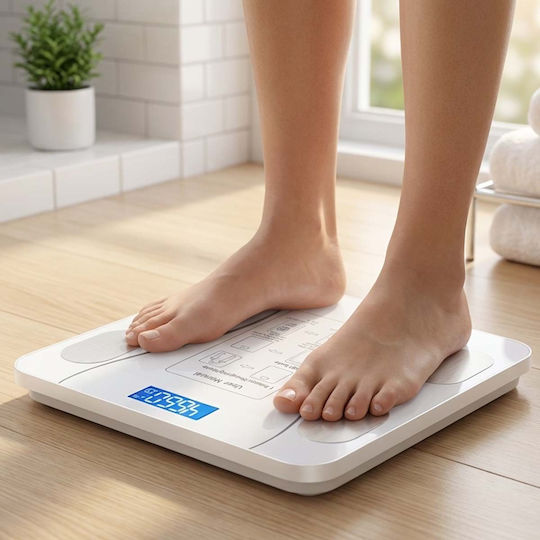 Avizar Electronic Scale Lcd Screen Temperature Sensor Calories White