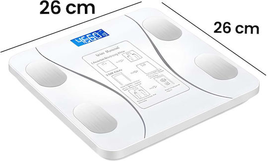 Avizar Electronic Scale Lcd Screen Temperature Sensor Calories White