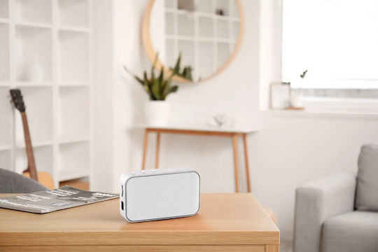 Kodak PWS-2275 Bluetooth Lautsprecher 5W mit Betriebszeiten bis zu 5 Stunden Silber