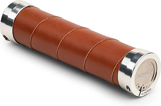 Brooks England Slender Leather Honey Handlebar Grips Size 130/130 Mm