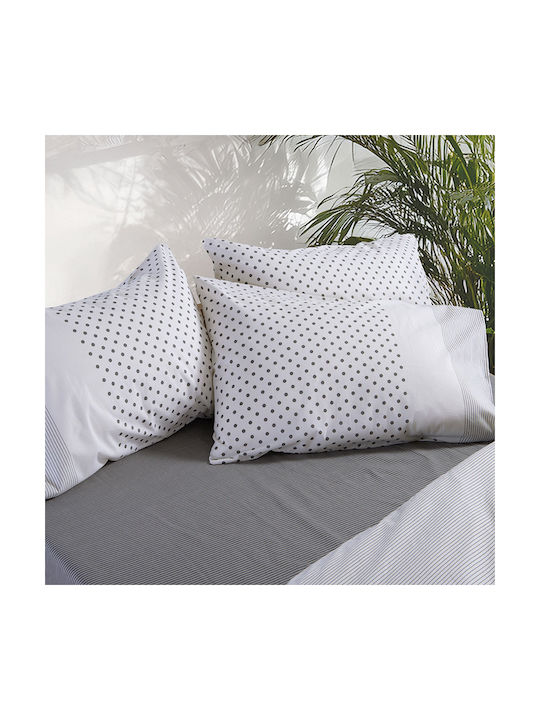 Nef-Nef Homeware Donter Μαξιλαροθήκη με Φάσα Ecru 52x72εκ.