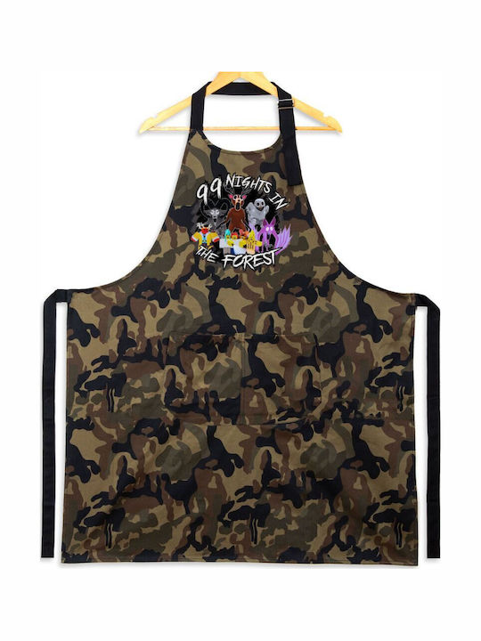 Koupakoupa Roblox 99 Nights In The Forest Ποδιά Κουζίνας Πράσινη 31.5x20cm KP_33207_apron-army