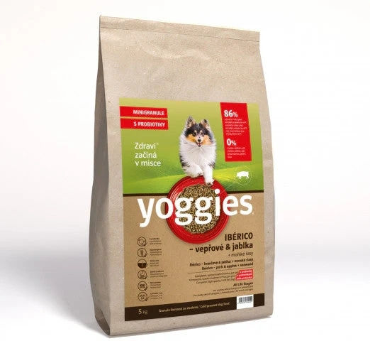 Dry Dog Food Iberian Pork Apples & Probiotics Cold Pressed Yoggies Mini 5 Kg