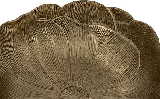 Artekko Serving Bowls Round Metal Gold 2 Pieces