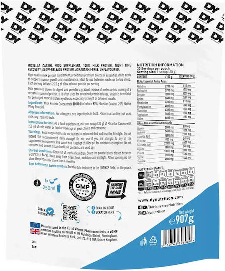 Dorian Yates Micellar Casein με Γεύση Chocolate & Cacao 907gr