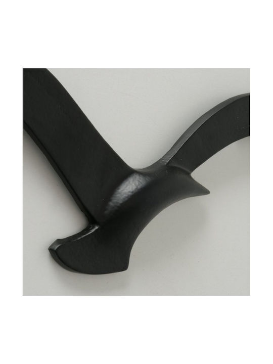 Boltze 3D Wall Decor Handmade Black Made of Metal 36cm 3 Pieces