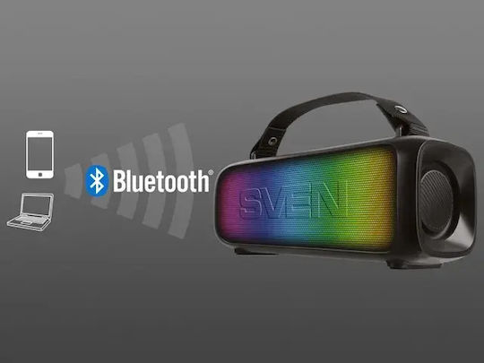 Sven PS-235 Ηχείο Bluetooth 12W με Ραδιόφωνο και Διάρκεια Μπαταρίας έως 12 ώρες Μαύρο
