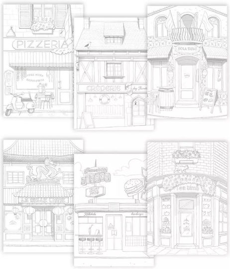 Clairefontaine Drawing Pad Odelia Pizzeria A4 20 Sheets