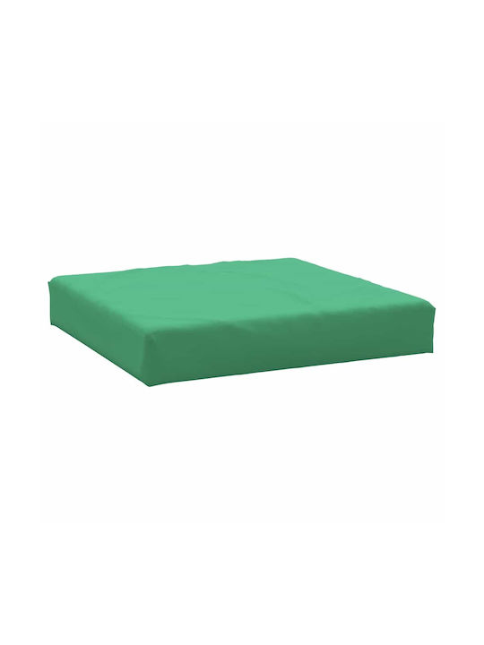 vidaXL Waterproof Sofa Cushion Palette with Backrest Green 2pcs 60x38cm
