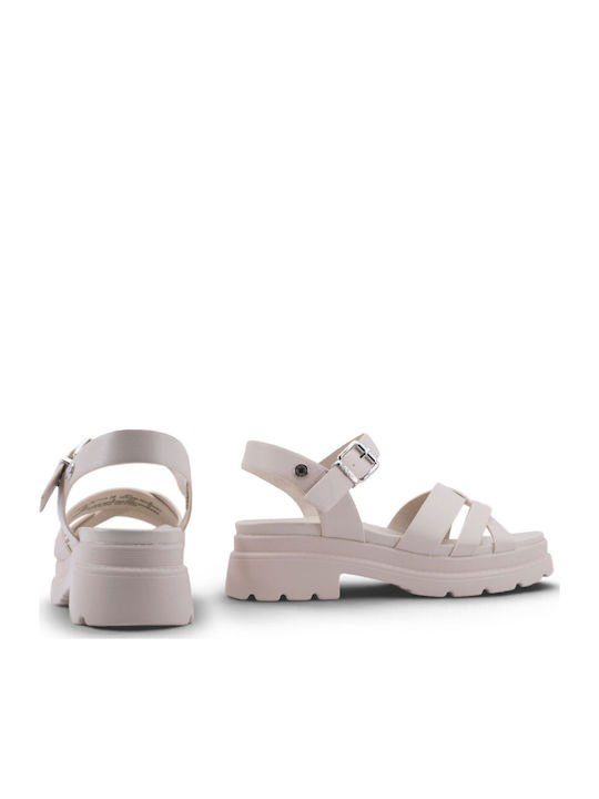 Γυναικεία Σανδάλια Flatforms Εκρού
