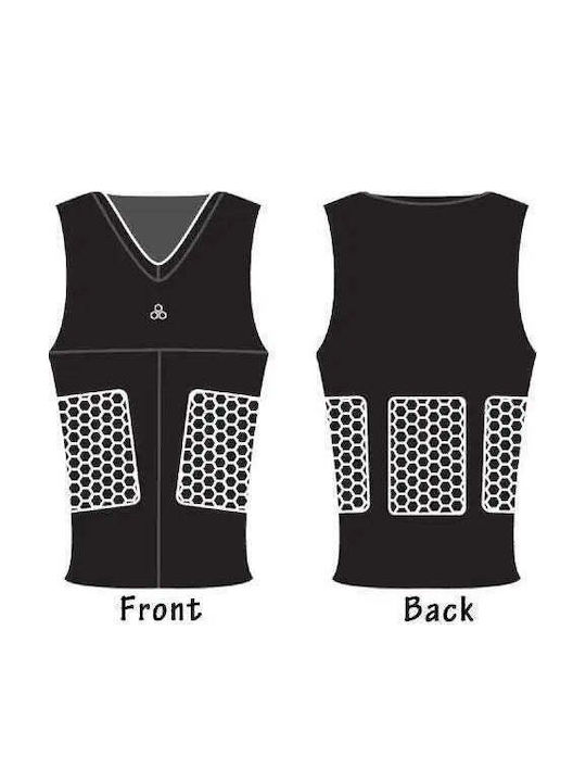 V-neck Tank Top Rib & Spine Hexpads White