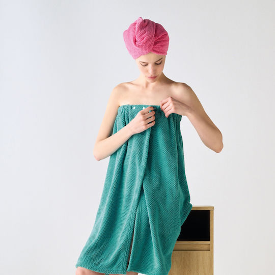 Kentia Fuchsia Microfiber Hair Towel 64x24cm