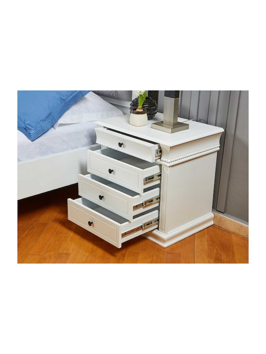 Dhome Schlafzimmermöbel-Set Weiß x 3 Stück