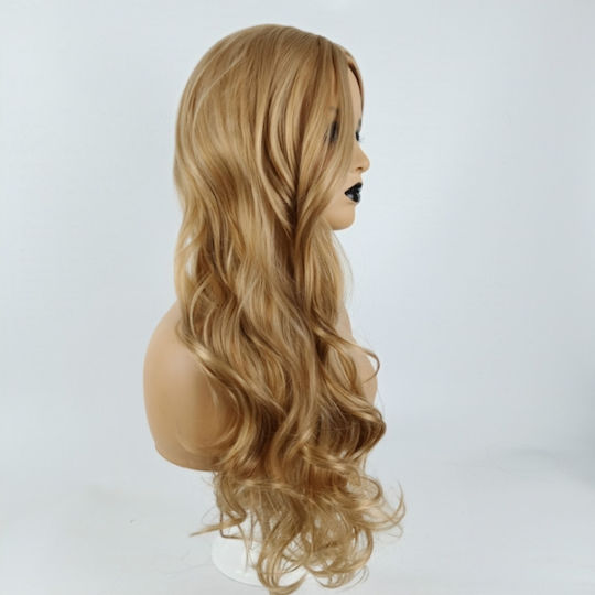 Gradient Color Long Curly Hair Wig Headgear Women