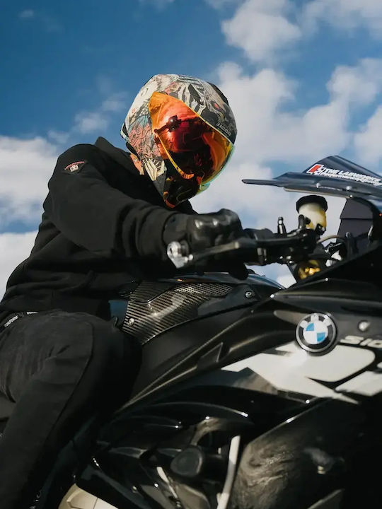 Icon Threshold Odokuro Motorcycle Helmet Flip-Up ECE 22.06 with Sun Visor