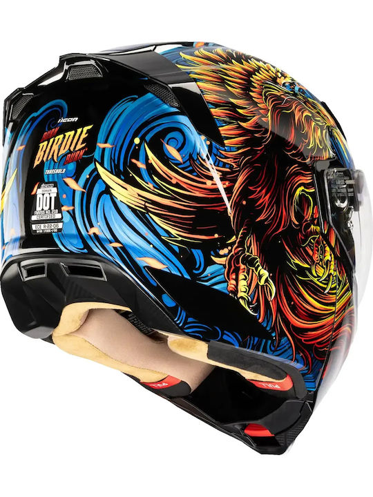 Icon Threshold Burn Birdie Burn Κράνος Μηχανής Flip-Up ECE 22.06 με Sunvisor