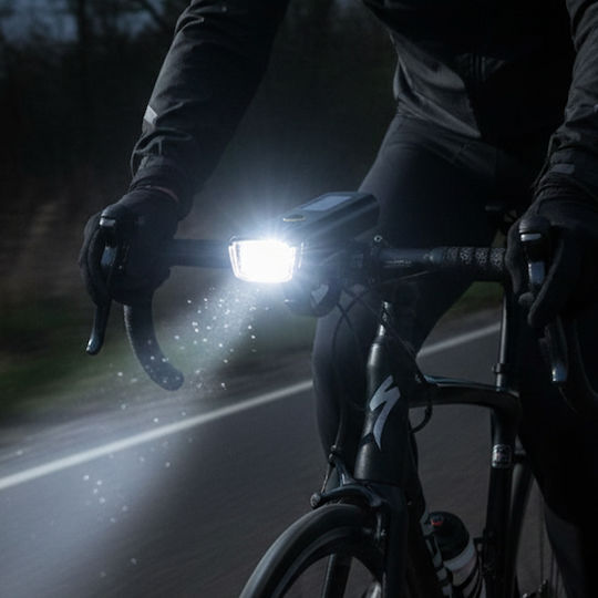 Avizar Far Led Bicicletă 350 Lumeni Reîncărcabil Senzor de Lumină Negru