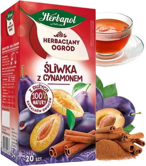 Herbapol Fruit Tea Herbal Garden Plum Cinnamon 20x2.5g