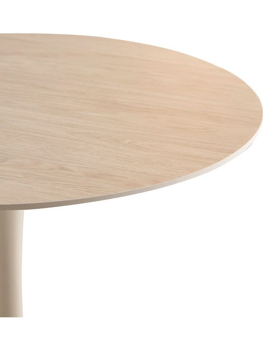 Garden & Terrace Table Polywood with Metal Frame Oak 90x90x75cm