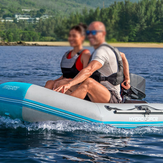 Hydroforce Barcă Gonflabilă Gri cu Vâsle și Pompă 230x130cm