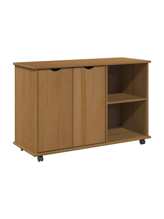 Επιδαπέδιο Ντουλάπι Καφέ 100x39x65.5εκ.