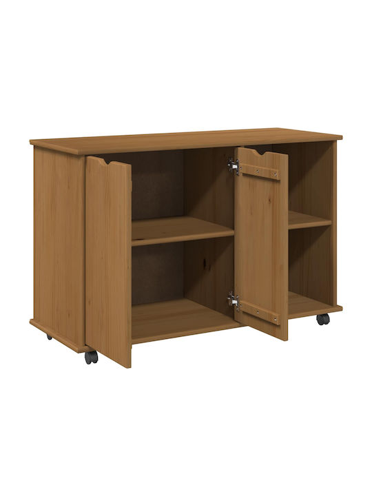 Επιδαπέδιο Ντουλάπι Καφέ 100x39x65.5εκ.