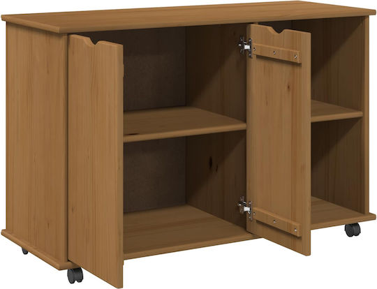 Floor Cabinet Brown 100x39x65.5cm