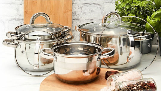 Tadar Roger Töpfe Set aus Rostfreiem Stahl 6-tlg