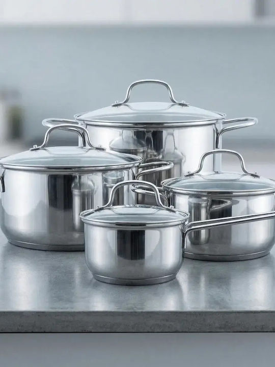 Altom Stainless Steel Pots Set 4pcs