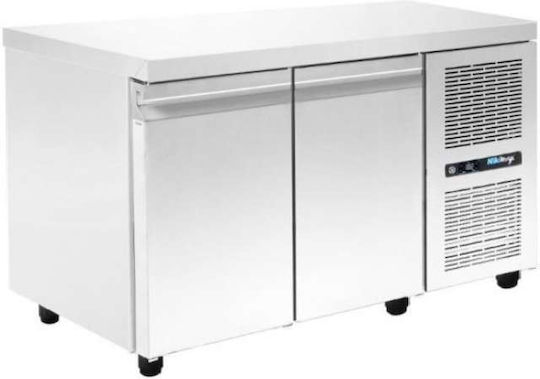 Niki Inox Gewerblicher Gefrierschrank 237lt & 466.25W Inox mit 2 Türen P140 x B60 x H88cm