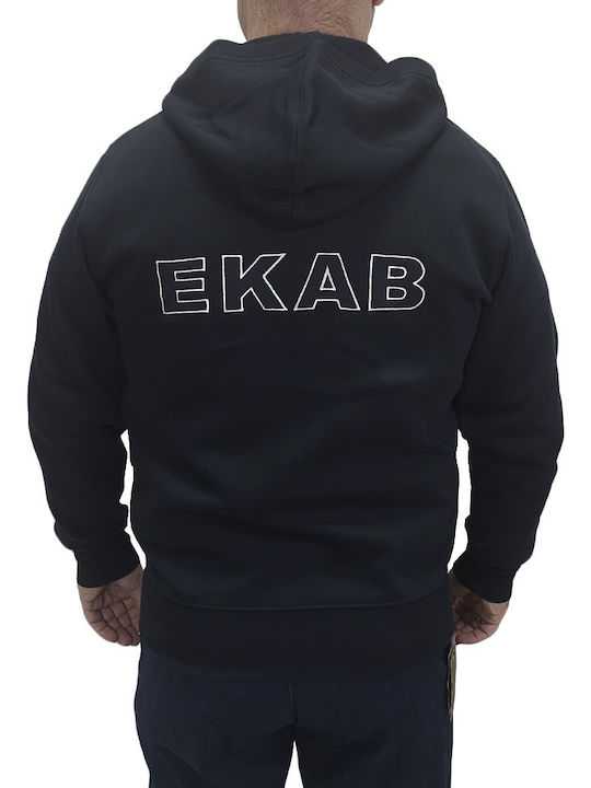 Roly EKAVCQ6421-BLUE Sweatshirt EKAB Hooded Jacket