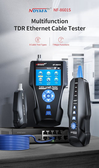 Multifunction Network Tester 1000m Test Length Ping Poe Functions Nf-8601s