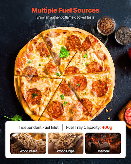 Vevor Cuptor de Pizza de lemn Black