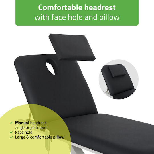 Habys Optima Physiotherapy Bed Black 182x68cm