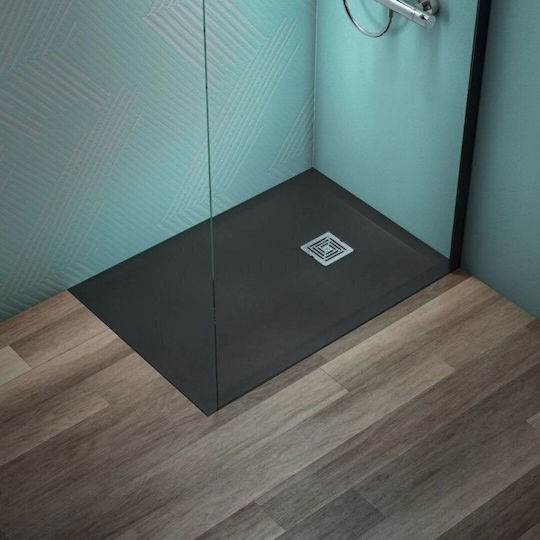 Ideal Standard Ultra Flat S+ Ορθογώνια Κεραμική Ντουζιέρα 120x90cm Μαύρη