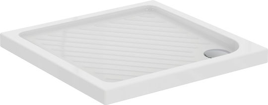 Ideal Standard Square Ceramic Shower White 90x90x4cm