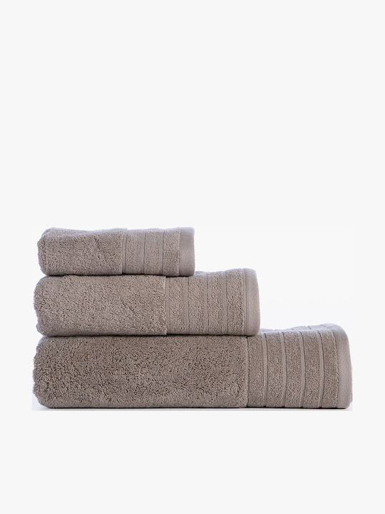 Nef-Nef Homeware Fresh Badetuch 80x160cm Taupe Gewicht 550gr/m²
