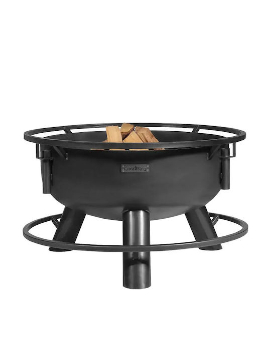 CookKing Открита Камина За Навън Метална Черна