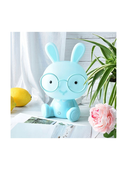 LED Kinder Tischlampe Berührung Blau 30.5x20cm