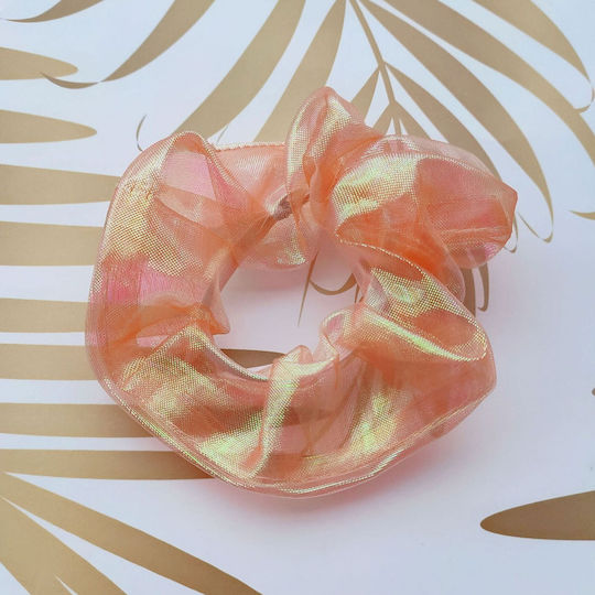 Glossy Cabbage Hair In Vaporous Fabric Korean Style Orange