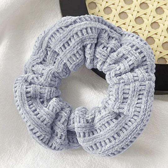 Clasic Varză Elastice Din Catifea Tricotată Pentru Păr Retro Gri