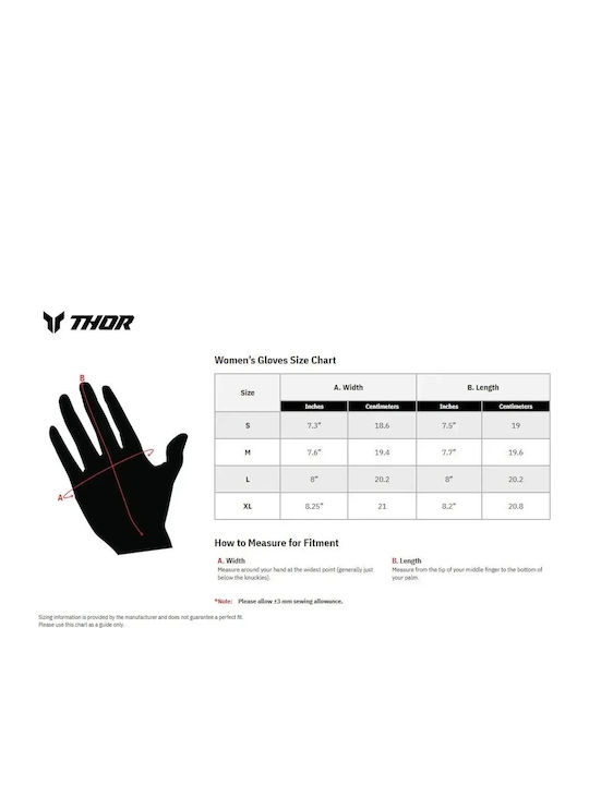 Thor Launchmode Summer Women's Motocross Gloves Blue