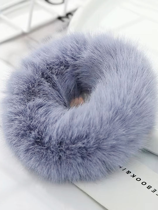 Classic Cabbage Fake Fur Hair Fluffy Sweet Blue