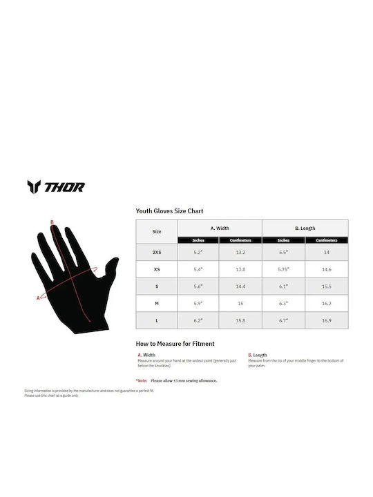 Thor Ridemode Sommerzeit Kinder Motocross Handschuhe Schwarz/Grün