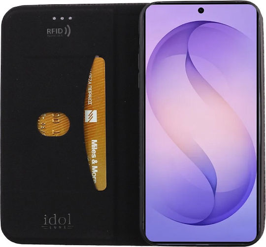 Idol 1991 Book Δερματίνης / Σιλικόνης Μαύρο (Galaxy S26 Ultra)