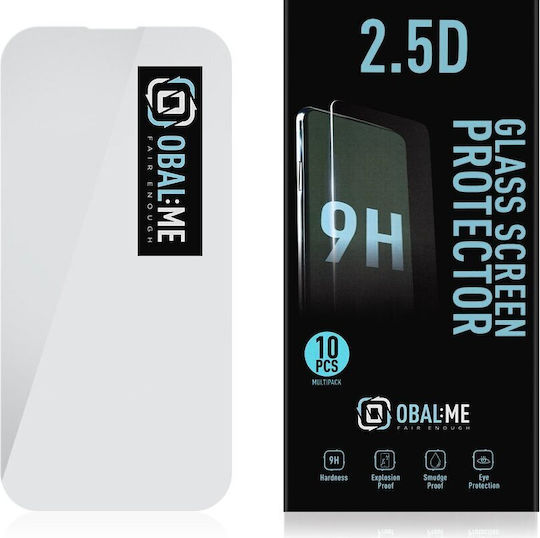 Obal:Me 2.5D 0.33mm Tempered Glass 10τμχ (iPhone 14 Pro)