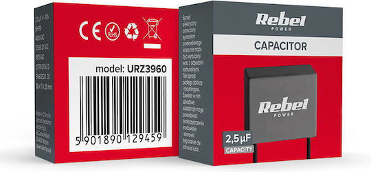 Rebel Motor Capacitor Mksp-8 2.5uf 450v Rebel