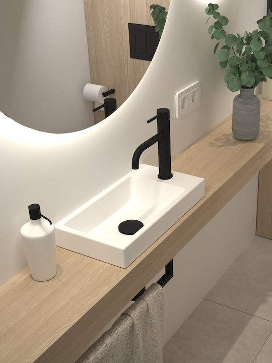 Mixing Salon Shampoo Bowl Sink Faucet Black