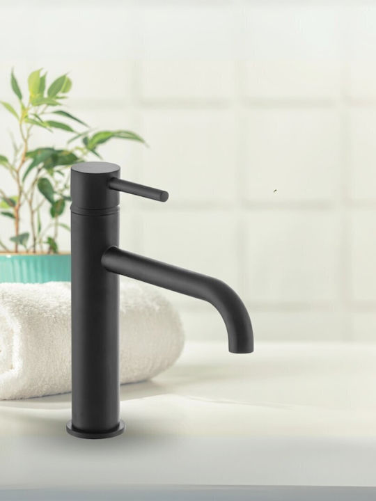 Mixing Salon Shampoo Bowl Sink Faucet Black